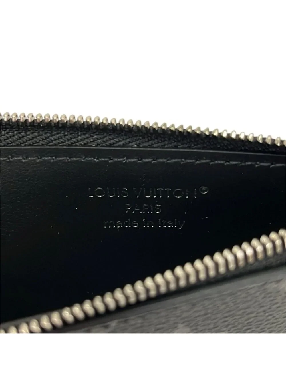 Louis Vuitton Coin Case Monogram Eclipse Card Holder Leather Cowhide